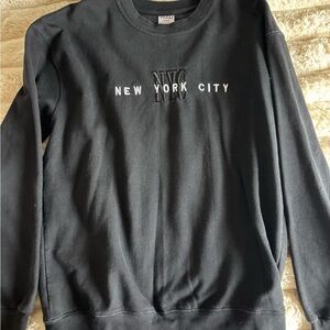 Black NYC Crewneck Sweater